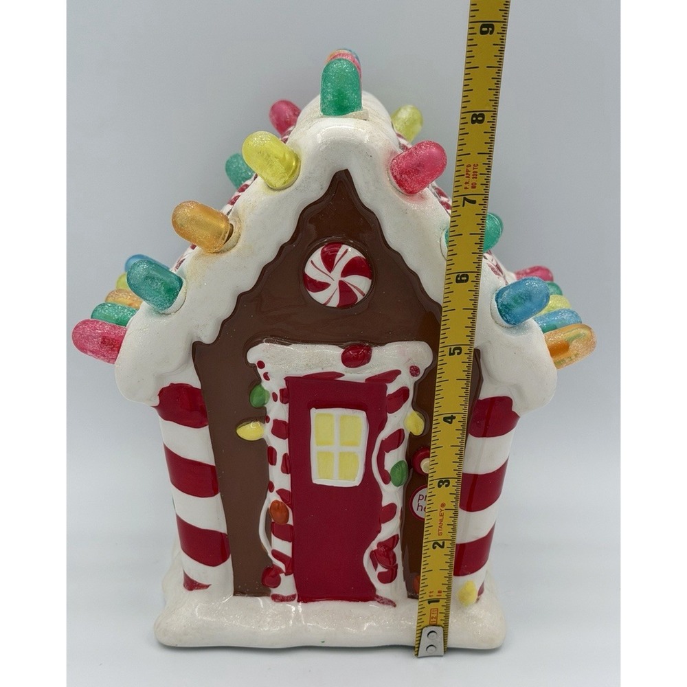 Hallmark Lights Music Gingerbread Gumdrop House 2008 Works *FLAW* - Picture 3 of 9